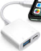 USB Adapter for iPhone/iPad, L?ghtn?ng to USB Female OTG Adpater,USB3 to iPad Adapter with Charging Port,Supports FlashDrives,MIDI,SD Card Reader ...