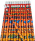 Formula One Sport Car Racing Print Wooden Pencils (Standard 7.5") #2 Lead. One Top Rubber Eraser. (48 Pack)...