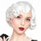 Short Sliver Grey Curly Wigs for Women Synthetic Natural Wavy Costume Cosplay Party Wig...
