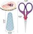 3.6 inch Sewing Crafting Scissors Stainless Steel Embroidery Scissors with Leather Scissor Cover for Cross Stitch Cutting Paper Handcraft Craft Ar...