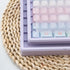 3Pcs Minimalist Keyboard Keycaps Container, ABS Clear Keycaps Case, Purple Keycap Storage Box Waterproof Dustproof Keycaps Container for Cherry/MO...