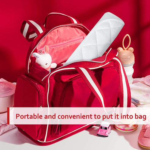 Diaper Changing Pad Liner Non-Slip, Waterproof Terry Mat, Quilted Absorbent Bassinet Liners Washable, 3 Pack 13"x 26" Reusable Portable Changing T...