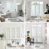 Haton Window Privacy Film, Frosted Glass Static Cling Sun Heat Blocking Window Clings, Frosting Opaque Coverings, Vinyl Removable Stickers Tint fo...