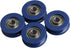 CNBTR 3mm Depth U-Type Blue Plastic Bearing Guide Pulley Wheel 6mm Width for Max-Load 26kg Pack of 4...