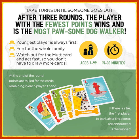 Grandpa Beck's Games Nuts About Mutts - Family-Friendly Hand-Elimination Card Game - for Kids, Teens, and Adults - from The Creators of Cover Your...