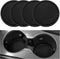 SINGARO Car Cup Coaster, 4PCS Universal Non-Slip Cup Holders Embedded in Ornaments Coaster, Car Interior Accessories, Black...