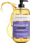 Lavender Relaxation Massage Oil - No Stain 100% Natural Blend of Spa Quality Oils for Soothing, Calming, Aromatic Massage Therapy 8.8 oz by Cosmet...