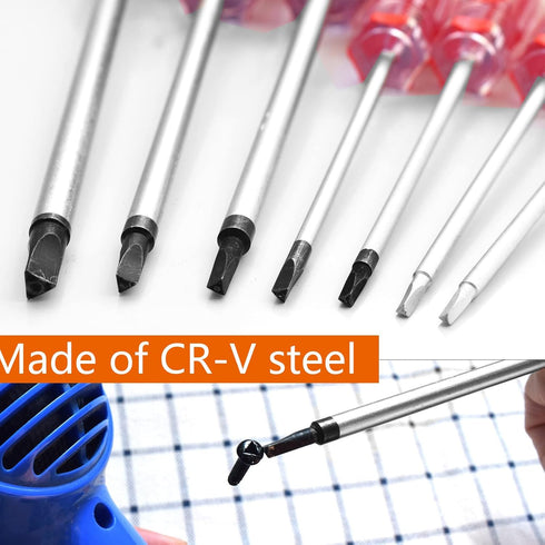Triangle Screwdrivers Set 7 Sizes 1.4mm 1.8mm 2.0mm 2.3mm 2.7mm 3.0mm 4.2mm, SKZIRI 7in1 Triangle Screwdriver Tool Kit for Fixing Electronic Toys ...