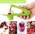 Cherry Pitter Tool,Heavy Duty&Plastic Cherry Picker Easy To Use&Clean Green Stainless Steel Cherry Core Seed Fruit Pit Remover Space-Saving Design...