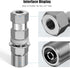 Heavy Duty CB Antenna Stud Mount Adapter Copper Nickel Plated with SO-239 Connector for Mounting 3/8 x 24 Threads CB HAM Radio Antennas...