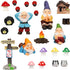 Jetec Gnomes Fairy Resin Statues Miniature Garden Accessories Mini Dwarf Figurine Fairy Miniature Ornament DIY Kit Micro Landscape Ornaments for O...