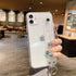 Omorro for iPhone 12 Mini Bling Girly Case, Glitter Candy Color Crystal Clear Cover with Adjustable Hand Finger Strap Kickstand Soft TPU Protectiv...