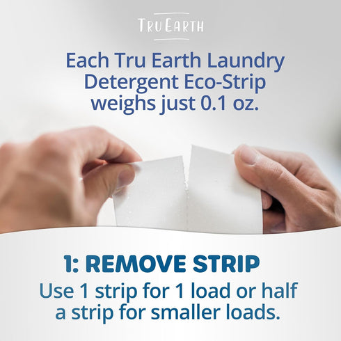 Tru Earth Platinum - Heavy Duty Laundry Detergent Sheets - Up to 64 Loads (32 Sheets), Fragrance Free - Ultra-Concentrated Strips Formula - Eco-Fr...