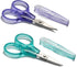 PAFASON Sharpest & Precise Stainless Steel Curved Straight Thread Yarn Fabric Cutting Mini Scissors with Protective Cover - Ideal for Embroidery Q...