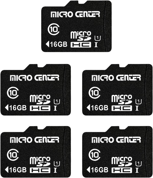 INLAND Micro Center 16GB Class 10 Micro SDHC Flash Memory Card with Adapter for Mobile Device Storage Phone, Tablet, Drone & Full HD Video Recordi...
