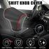 Gear Shift Knob Cover for Kia Rio 4 K2 Sportage Ql kx5 Optima K5 NIRO 2017 2018 2019 with Red Stitches Durable | Transmission Shifter Boot Lever C...