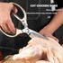 Kitchen Scissors Stainless Steel Multi Function Food Shears with Nutcracker Bottle Opener Ultra Sharp Utility Kitchen Scissor with Fish Scale Scra...