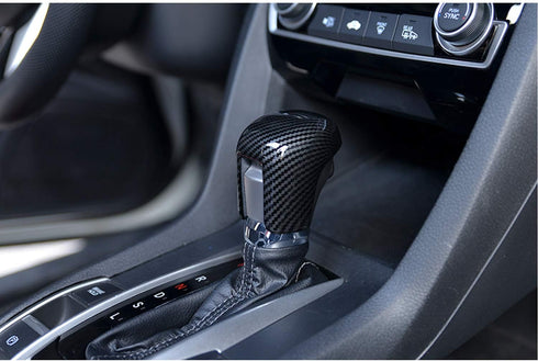 Ramecar for Honda Civic 2022-2024, for Accord 10th Gen 2018 2019 2020 2021 2022 2023 2024 Gear Shift Knob Cover Shifter Trim ABS Carbon Fiber...