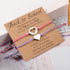 YELUWA 2 Pcs Back to School Gift, First Day of School Gift, Lovely Charm Bracelets Set for Daughter/Son from Mother Mommy and Me Jewelry with Gift...