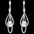 EVER FAITH Women's Austrian Crystal Simulated Pearl Twist Chandelier Teardrop Dangle Earrings Clear...