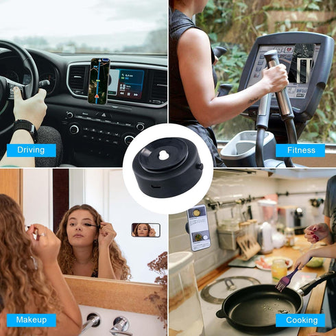 Magnetic Car Suction Cup Phone Holder, 360° Rotation Magnetic Suction Mobile Phone Mount Adjustable Cell Phone Suction Holder for Dashboard Windsh...
