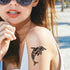 12 Sheets Temporary Tattoos for Men Adults, Maori Stingray Shark Whale Hippocampus Polynesian Tribal Hawaiian Fake Tattoo for Neck Arm Hands Leg...