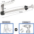 Paper Towel Holder Under Cabinet Mount Self Adhesive Kitchen Countertop Wall Mount Paper Towel Holders Rack with Damping brushed nickel Stainless ...