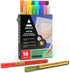 Arteza Double Outline Markers, 16 Colours, Gold Marker Pens, Create Metallic Lines with Vivid Colour Outlines, Work on Cards, Paper, and Canvas...