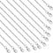 Lemonkey 24 Pack Necklace Chains Bulk,Silver Plated DIY Cable Link Chains for Jewelry Making 16 Inches...