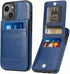 iPhone 13 Wallet Case with Credit Card Holder for Women Men PU Leather Wallet Case for iPhone 13 Case 6.1 inch (Blue)...