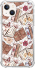 Aesthetic Butterfly Book Phone Case Compatible with iPhone 15 Plus, Vintage Brown Book Trendy Cool Girl Boy Case for iPhone 15 Plus, Silicone Shoc...