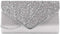 Queena Womens Shiny Glitter Evening Clutch Envelope Handbag Chain Purse for Wedding Party Prom Gift for Mom Wife Girlfriend...