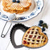 Mini Tart Pan Set of 6 Non-Stick 4 Inch Heart-shaped Quiche Pan with Removable Bottom Tart Pan for Pies, Quiche Bakeware, Muffin Molds, Cake Bakin...