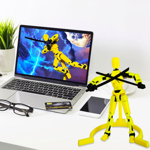 T-13 Action Figure with Pose Stand,Anime Robot Building Toy Sets,Lucky Puppet Joints for Boys,Girls,Men,Women,Multi-Jointed Moveable Dummy Desk De...