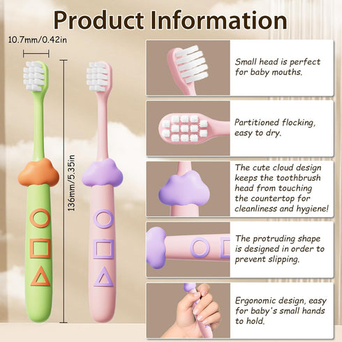 Kids Toothbrushes 8 Pack,Soft Bristle Toothbrushes for Kids 2-12 Years Old, Cute Multicolor Boys Girls Toothbrushes,Clean Kids Teeth Bristles Not ...