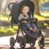 Nuby 3-Speed Stroller Fan with Adjustable Legs - Stroller Accessories - Baby Essentials for Travel - Black...