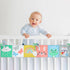 OKOOKO Black and White Baby Book High Contrast Baby Toy 0-6 Months Baby Soft Book Tummy Time Toy Crib Stroller Toy Montessori Sensory Toy Early Ed...