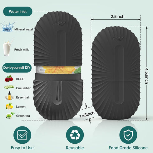 Ice Face Roller, Ice Cube Roller for Face?Facial Beauty Ice Roller Skin Care Tools,De-Puff Eye Bags, Reduce Migraine Pain?Black?...
