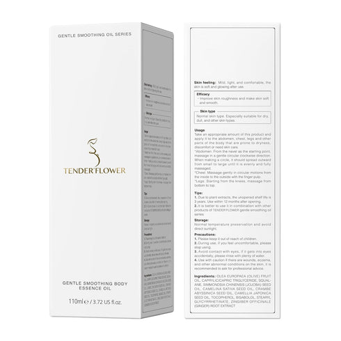TENDER'FLOWER Stretch Mark Oil, body oil for Pregnancy,belly oil, belly abdominal Serum Skin Care,Moisturizing Dry Skin, Tender & Softening 3.7OZ...