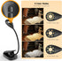 Book Lights for Reading in Bed, 12 LEDs Rechargeable Battery Clip Lamp with 3 Lighting Color, Stepless Dimming, Eye Protection, 80 Hours Runtime, ...