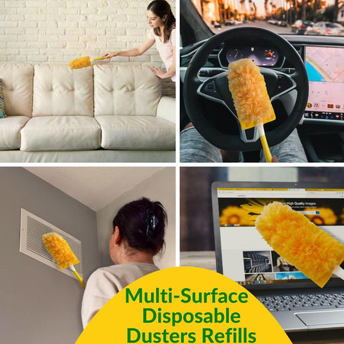 Duster Refills,Static Dust Removal Brush Disposable Replacement Head Compatible with Swiffer Duster Refills...