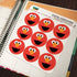 Sesame Street Elmo Face Planner Calendar Scrapbooking Crafting Stickers...