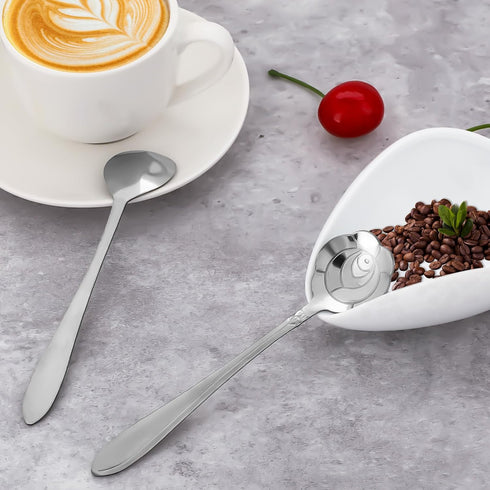 8 Pcs Flower Dessert Spoons, Coffee Teaspoon Set Stainless Steel Tableware Sugar Spoon Small Tea Spoons Cafe Bar Spoon Cute Coffee Teaspoon Mini T...