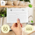 CASADELLA Minimalist Recipe Cards 4x6 - Set of 50, Thick Cardstock Double-Sided 4x6 Recipe Cards, Perfect Gift for Bridal Showers and Weddings, Be...