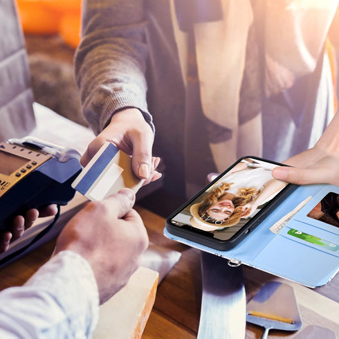 ULAK Compatible with iPhone 12 Pro Max Case with Card Holders, iPhone 12 Pro Max Case Wallet for Women, Durable PU Leather Flip Wristlet Stand Pho...