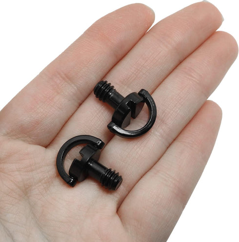 1/4inch Tripod Screw LUORNG 2PCS 1/4"-20 Stainless Steel D Shaft D-Ring for Camera Camcorder Tripod Monopod QR Quick Release Plate, Mounting Screw...
