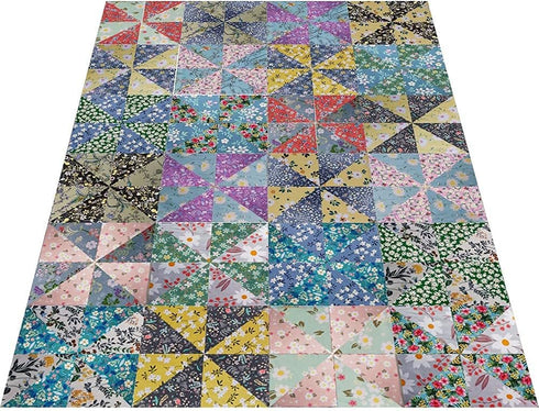 8" x 8" 25 PCS 100% Cotton Fabric Bundles for Quilting Sewing DIY & Quilt Beginners, Quilting Fabric Squares...