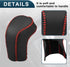 Gear Shift Knob Cover for Hyundai Tucson 2015-2018 with Red Stitches Durable | Interior Transmission Shifter Boot Lever Cover Black Faux Leather 1...