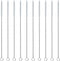 Straw Cleaner Brush, Extra Long Nylon Bristles and Stainless Steel Handle Cleaning Brushes for Washing Glass Silicone Metal Straws Tea Pot Spout B...
