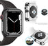 NINKI for Apple Watch 9 Case 45mm Series 8 Series 7 Silver,Aluminium Scratch Resistant Protective Cover for Apple Watch Series 9 45mm Case Metal i...